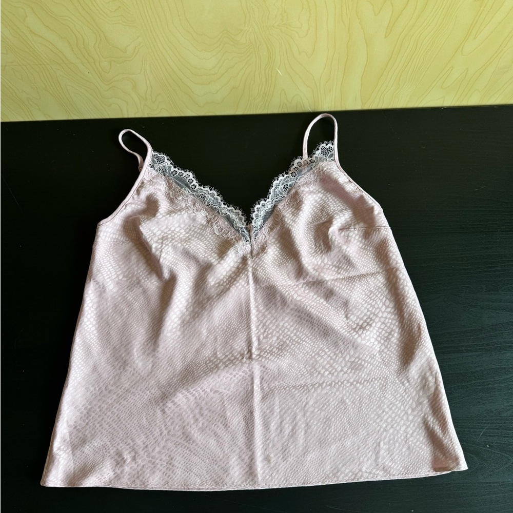 Victoria's Secret Light Pink Lace Trim Pajama Set - Picture 2 of 6